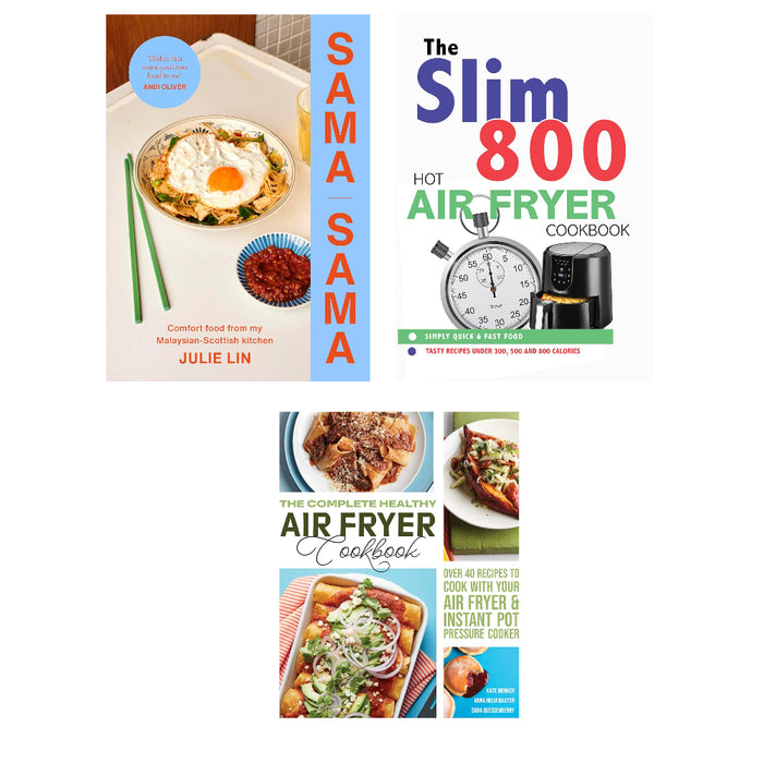 Sama Sama (HB), Slim 800 Hot Air Fryer, Complete Healthy Air Fryer Cookbook 3 Books Collection Set - The Book Bundle