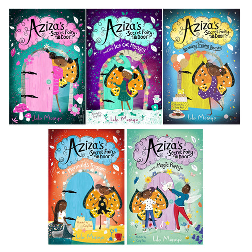 Aziza's Secret Fairy Door Series by Lola Morayo & Cory Reid 5 Books Set - The Book Bundle
