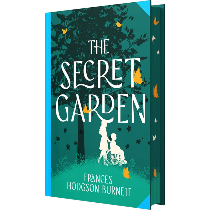 Hardcover of The Secret Garden Deluxe Sprayed Edge Edition by Frances Hodgson Burnett, featuring decorative cover art, for ages 9–12.