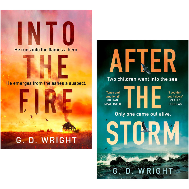Into the Fire & After the Storm By  G. D. Wright  2 Books Set - The Book Bundle