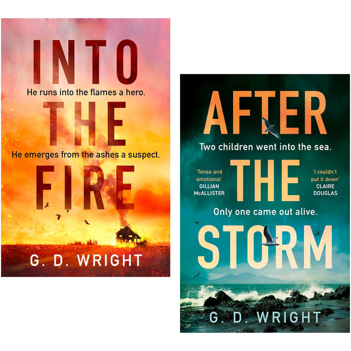 Into the Fire & After the Storm By  G. D. Wright  2 Books Set - The Book Bundle