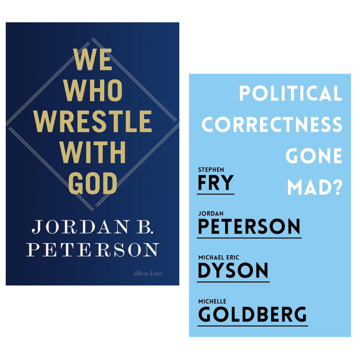 Jordan B. Peterson 2 Book Set (We Who Wrestle With God (HB), Political Correctness Gone Mad?) - The Book Bundle
