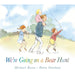 Children's board book titled "We're Going on a Bear Hunt" by Michael Rosen and Helen Oxenbury, featuring colorful illustrated pages.