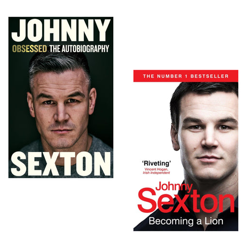 Johnny Sexton 2 Book Set (Obsessed: The Autobiography Hardcover , Becoming a Lion) - The Book Bundle