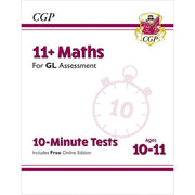 11+ GL 10-Minute Tests 3 Books Collection Set - Ages 10-11 - Maths, Verbal Reasoning, English - The Book Bundle