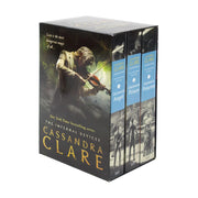 Three paperback books from Cassandra Clare's The Infernal Devices collection set, featuring dark fantasy fiction covers.
