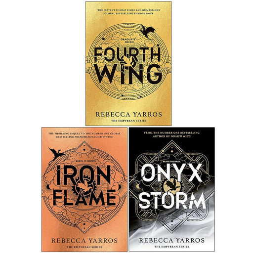 The Empyrean Series Collection 3 Books Set By Rebecca Yarros (Fourth Wing, Iron Flame & Onyx Storm) - The Book Bundle