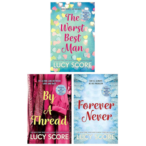 Lucy Score Collection 3 Books Set (The Worst Best Man, By a Thread & Forever Never) - The Book Bundle