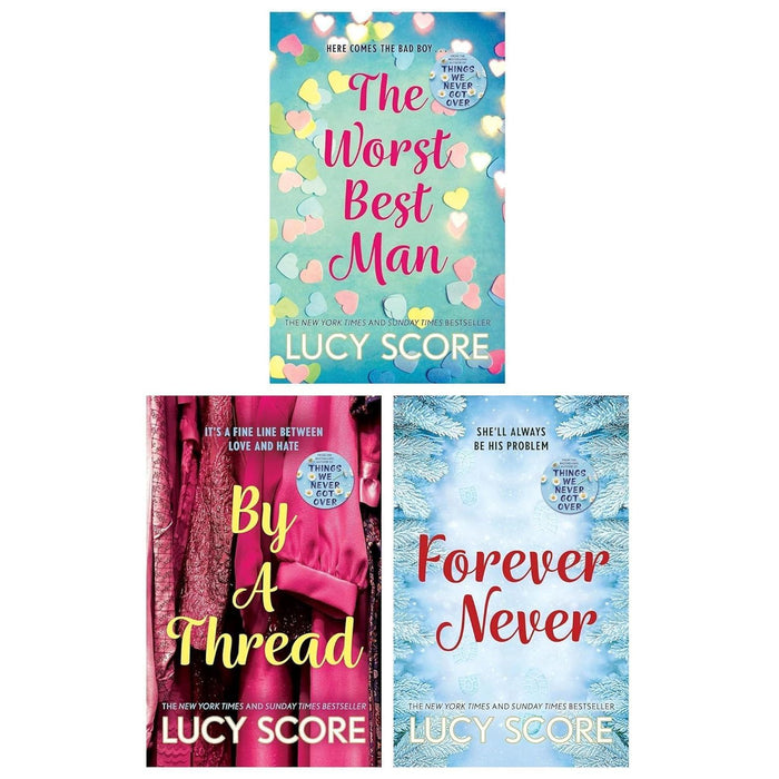 Lucy Score Collection 3 Books Set (The Worst Best Man, By a Thread & Forever Never) - The Book Bundle