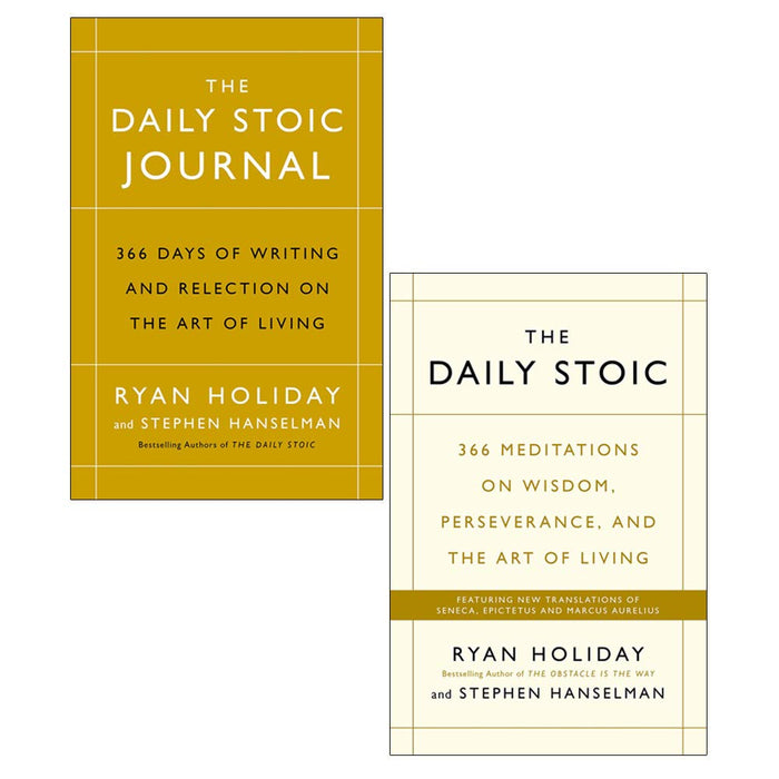 The Daily Stoic 366 Meditations on Wisdom, Journal [Hardcover] 2 Books Collection Set By Ryan Holiday - The Book Bundle
