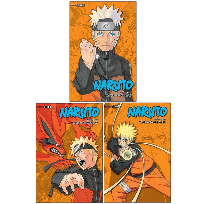 Naruto Ombnibus Series 3 Books Collection Set-3 In 1 Volumes Set Includes Vols.46-47-48-49-50-51-52-53-54 By Masashi Kishimoto - The Book Bundle