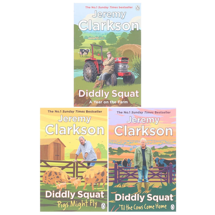 Jeremy Clarkson Diddly Squat 3 Book Set Collection by Jeremy Clarkson - The Book Bundle