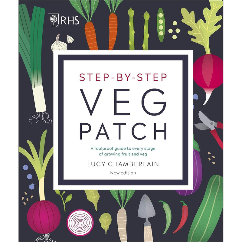 Allotment Month By Month By Alan Buckingham & RHS Step-by-Step Veg Patch By Lucy Chamberlain 2 Books Collection Set - The Book Bundle