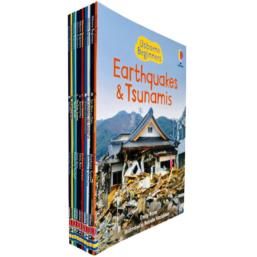 Usborne Beginners Science 10 Books Collection Set Sun, Moon and Stars, Living in Space, Volcanoes, Solar System, Planet Earth, Earthquakes and Tsunamis - The Book Bundle