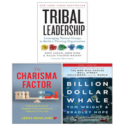 Tribal Leadership, Billion Dollar Whale, The Charisma Factor 3 Books Collection Set - The Book Bundle