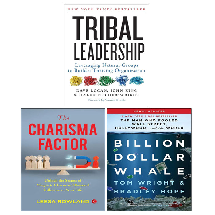 Tribal Leadership, Billion Dollar Whale, The Charisma Factor 3 Books Collection Set - The Book Bundle