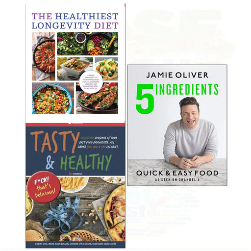 5 Ingredients quick & easy food[hardcover], The Healthiest Longevity Diet, Tasty & Healthy 3 Books Collection Set - The Book Bundle