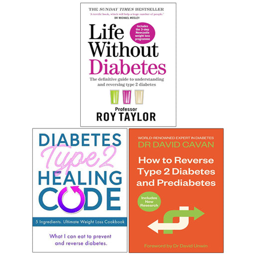How To Reverse Type 2 Diabetes and Prediabetes, Life Without Diabetes, Diabetes Type 2 Healing Code 3 Books Collection Set - The Book Bundle