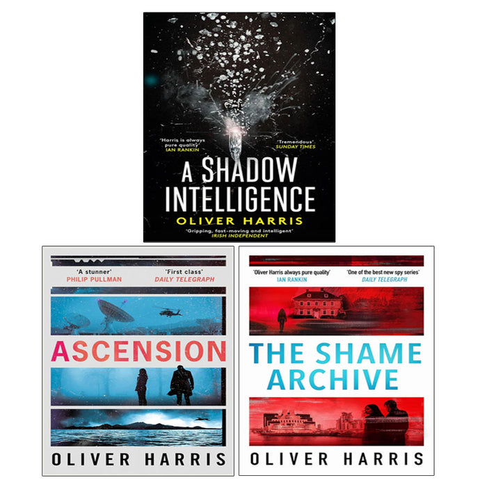 Oliver Harris 3 Books Collection Set (Ascension, A Shadow Intelligence, The Shame Archive) - The Book Bundle