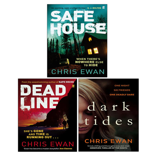 Chris Ewan 3 Books Collection Set (Dead Line, Dark Tides, Safe House) - The Book Bundle
