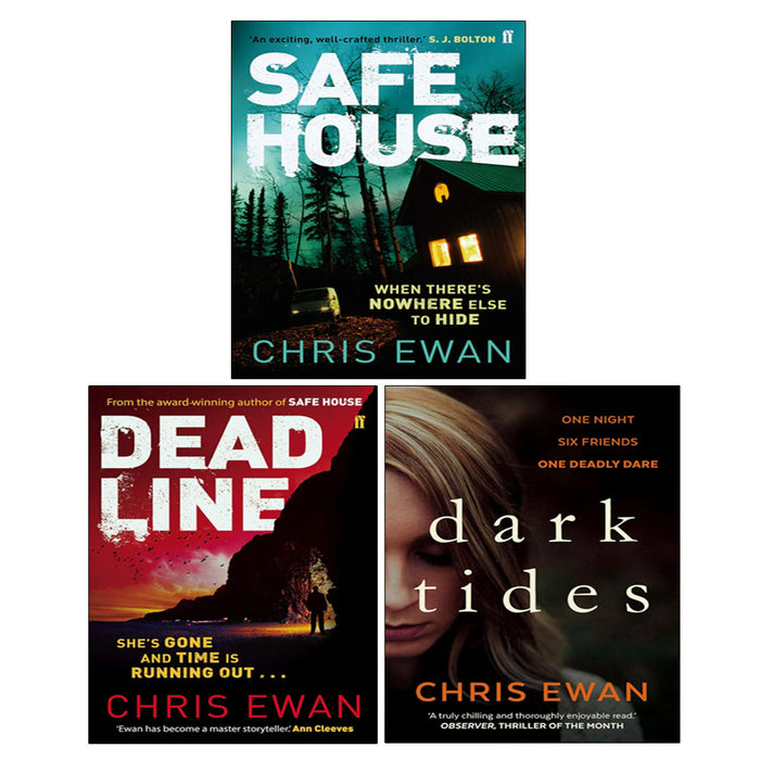 Chris Ewan 3 Books Collection Set (Dead Line, Dark Tides, Safe House) - The Book Bundle