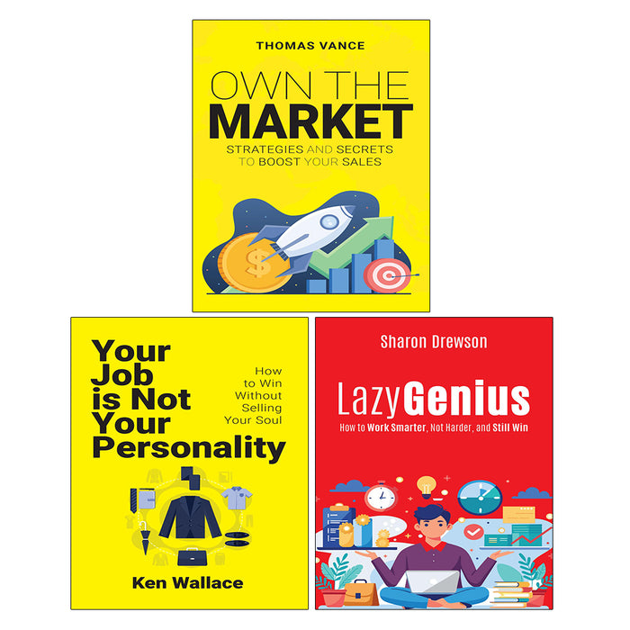 Lazy Genius, OWN THE MARKET, Your Job Is Not Your Personality 3 Books Collection Set