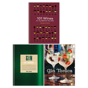 101 Wines to try before you die, Gin: The Manual, Gin Tonica 3 Books Collection Set - The Book Bundle