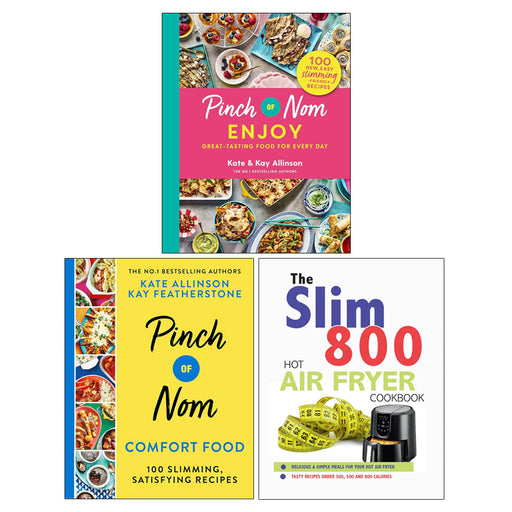 Pinch of Nom Comfort Food, Pinch of Nom Enjoy, The Slim 800 Hot Air Fryer Recipe Cookbook(PB) 3 Books Collection Set - The Book Bundle