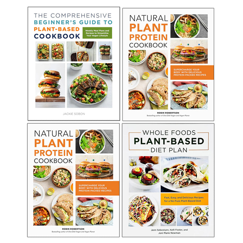 Ketogenic Green Smoothies, Natural Plant Protein, Whole Foods Plant- Based Diet Plan, The Comprehensive Beginner's Guide to Plant-Based Cookbook 4 Books Collection Set - The Book Bundle