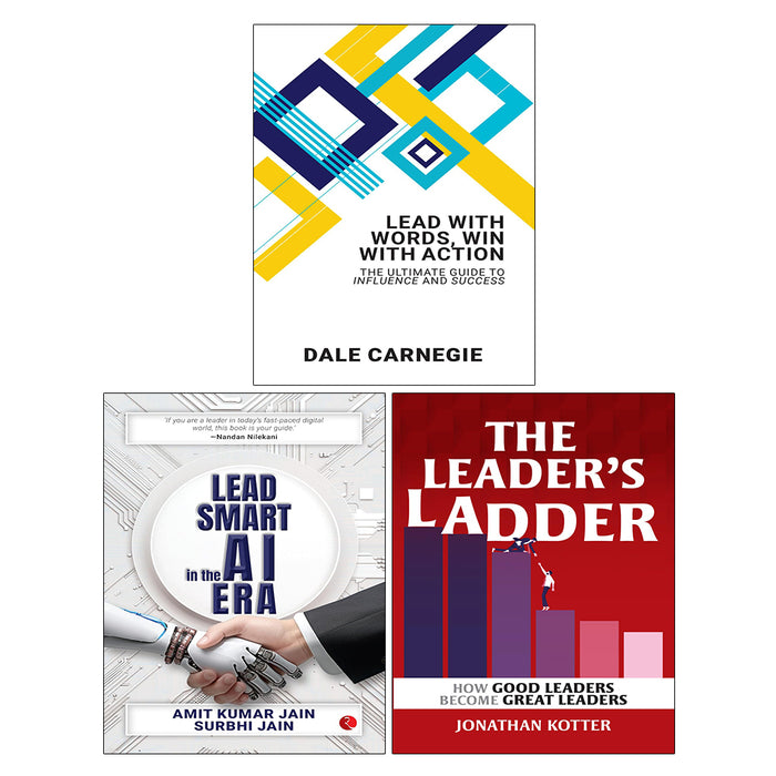 The Leader’s Ladder, Lead Smart in the AI Era, Lead With Words Win With Action 3 Books Collection Set