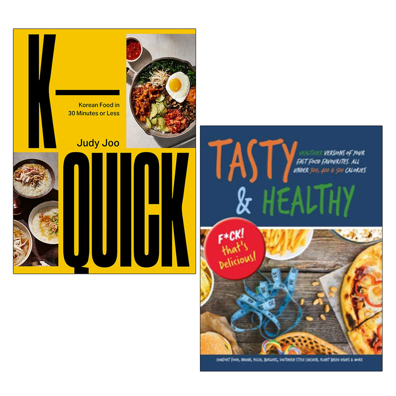 K-Quick: Korean Food in 30 Minutes (HB), Tasty & Healthy 2 Books Collection Set - The Book Bundle