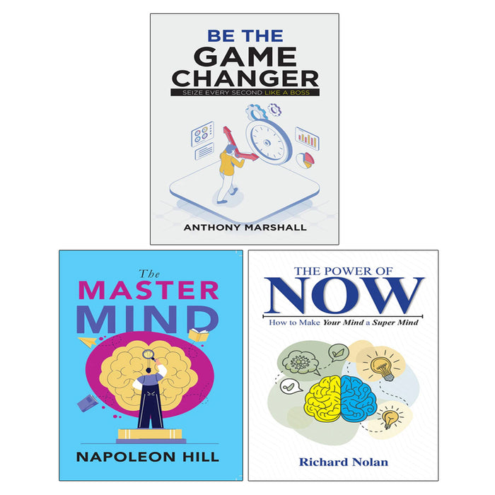 The Master Mind By Napoleon Hill, Be The Game Changer, The Power of Now 3 Books Collection Set