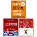 The Science of Being Great, Start Before You’re Ready, Lazy Genius 3 Books Collection Set - The Book Bundle