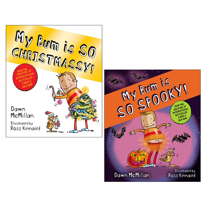 The New Bum Series 2 Books Collection Set (My Bum is So Spooky!,My Bum Is So Christmssuy!) - The Book Bundle