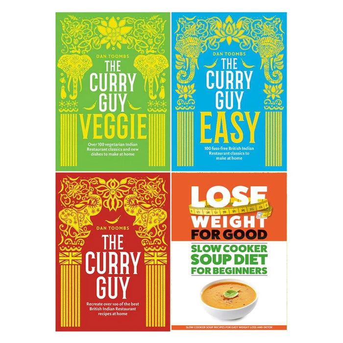 Lose Weight For Good(PB), The Curry Guy Veggie, The Curry Guy Easy & The Curry Guy 4 Books Collection set