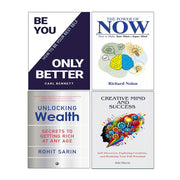 Creative Mind And Success, BE YOU, ONLY BETTER, Unlocking Wealth, The Power of Now 4 Books Collection Set - The Book Bundle