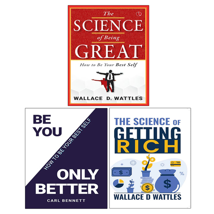 The Science of Being Great, The Science of Getting Rich, BE YOU, ONLY BETTER 3 Books Collection Set