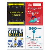 The Science of Getting Rich, 360 DEGREE, Corporate Jungle, The Magic of More 4 Books Collection Set - The Book Bundle