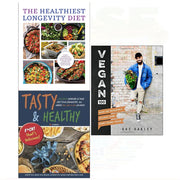 Vegan 100[hardcover], The Healthiest Longevity Diet, Tasty & Healthy 3 Books Collection Set - The Book Bundle