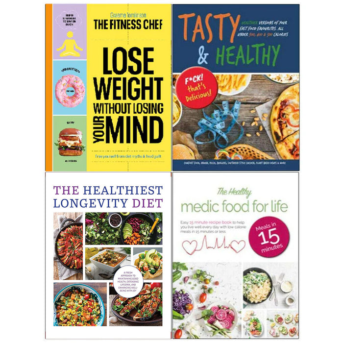 FITNESS CHEF, Tasty & Healthy, The Healthiest Longevity Diet, The Healthy Medic Food 4 Books Set - The Book Bundle