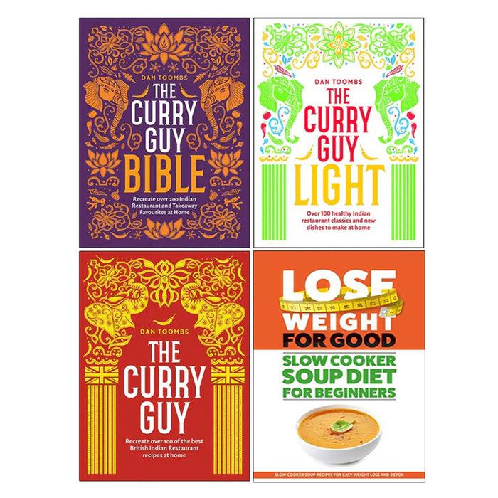 The Curry Guy Bible, The Curry Guy Light, The Curry Guy & Lose Weight For Good 4 Books Collection Set