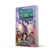 Paperback of The Last Kids on Earth and the Doomsday Race by Max Brallier, featuring colorful cover art with characters and action scene.