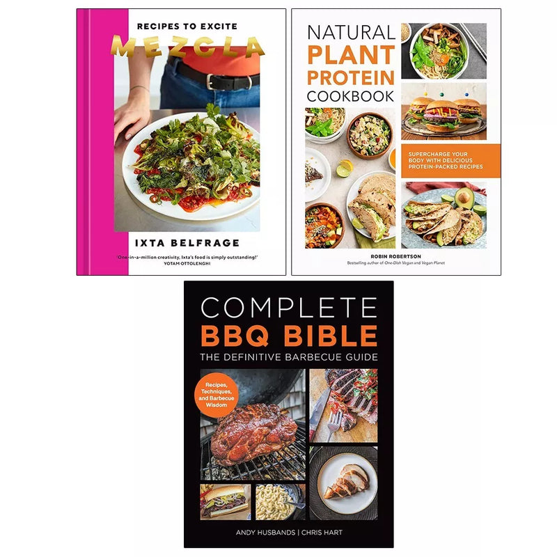 Mezcla, Complete BBQ BIBLE Definitive Barbecue,Natural Plant Protein 3 Books Set - The Book Bundle