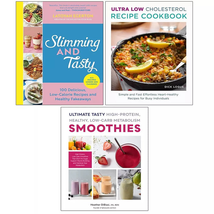 Slimming and Tasty HB,Ultra Low Cholesterol, Ultimate Tasty High Protein 3 Books - The Book Bundle