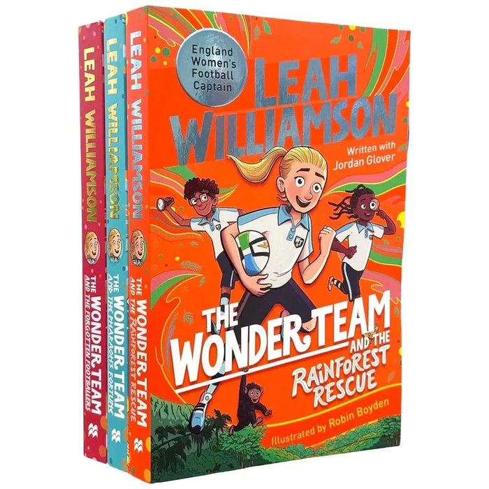 Wonder Team Series Collection 3 Books Set by Leah Williamson Rainforest Rescue - The Book Bundle