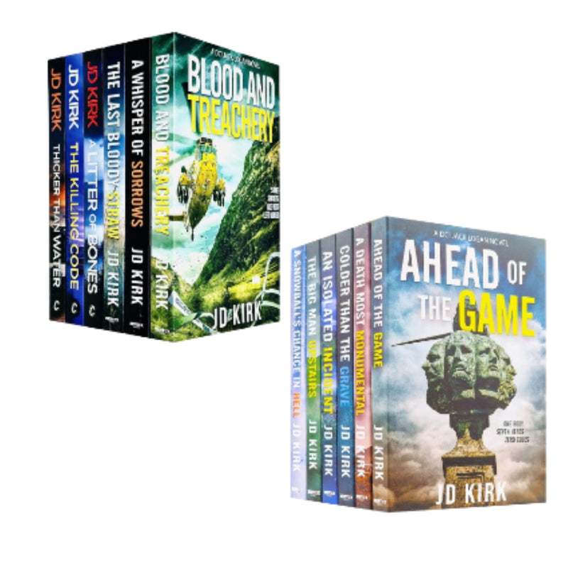 DCI Logan Crime Thrillers 1-12 Books Collection Set By JD Kirk - The Book Bundle
