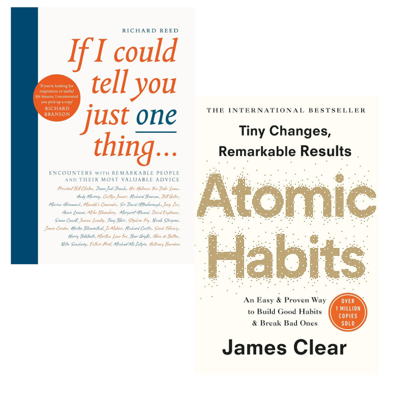 If I Could Tell You Just One Thing & Atomic Habits 2 Books Set - The Book Bundle