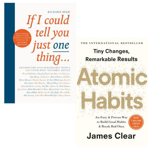 If I Could Tell You Just One Thing & Atomic Habits 2 Books Set - The Book Bundle