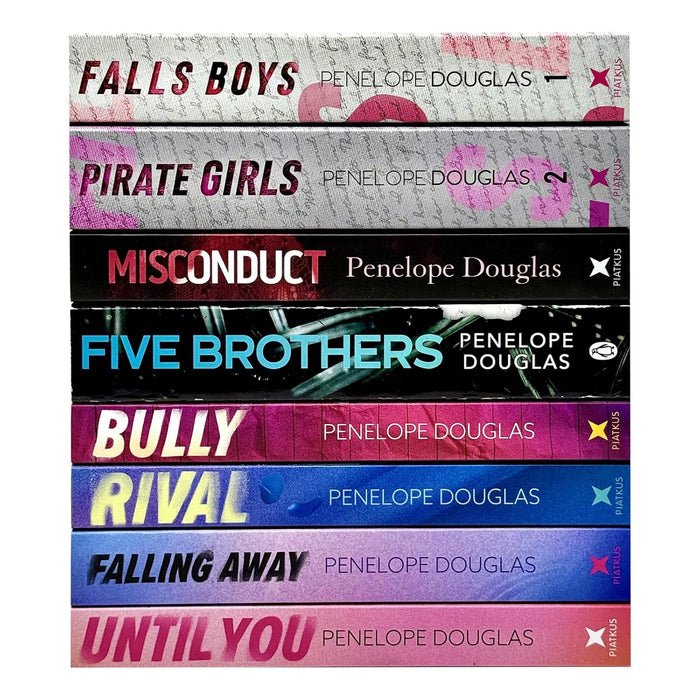 Penelope Douglas Collection 8 Books Set (Until You, Falling Away, Rival, Bully, Five Brothers, Misconduct, Pirate Girls & Falls Boys) - The Book Bundle