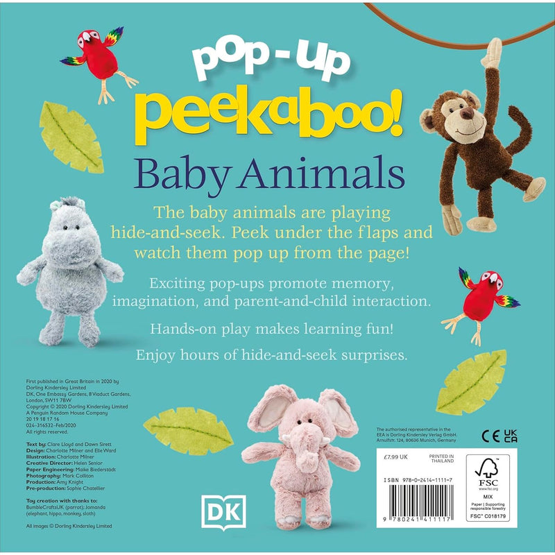 Pop-Up Peekaboo! Baby Animals by DK - The Book Bundle